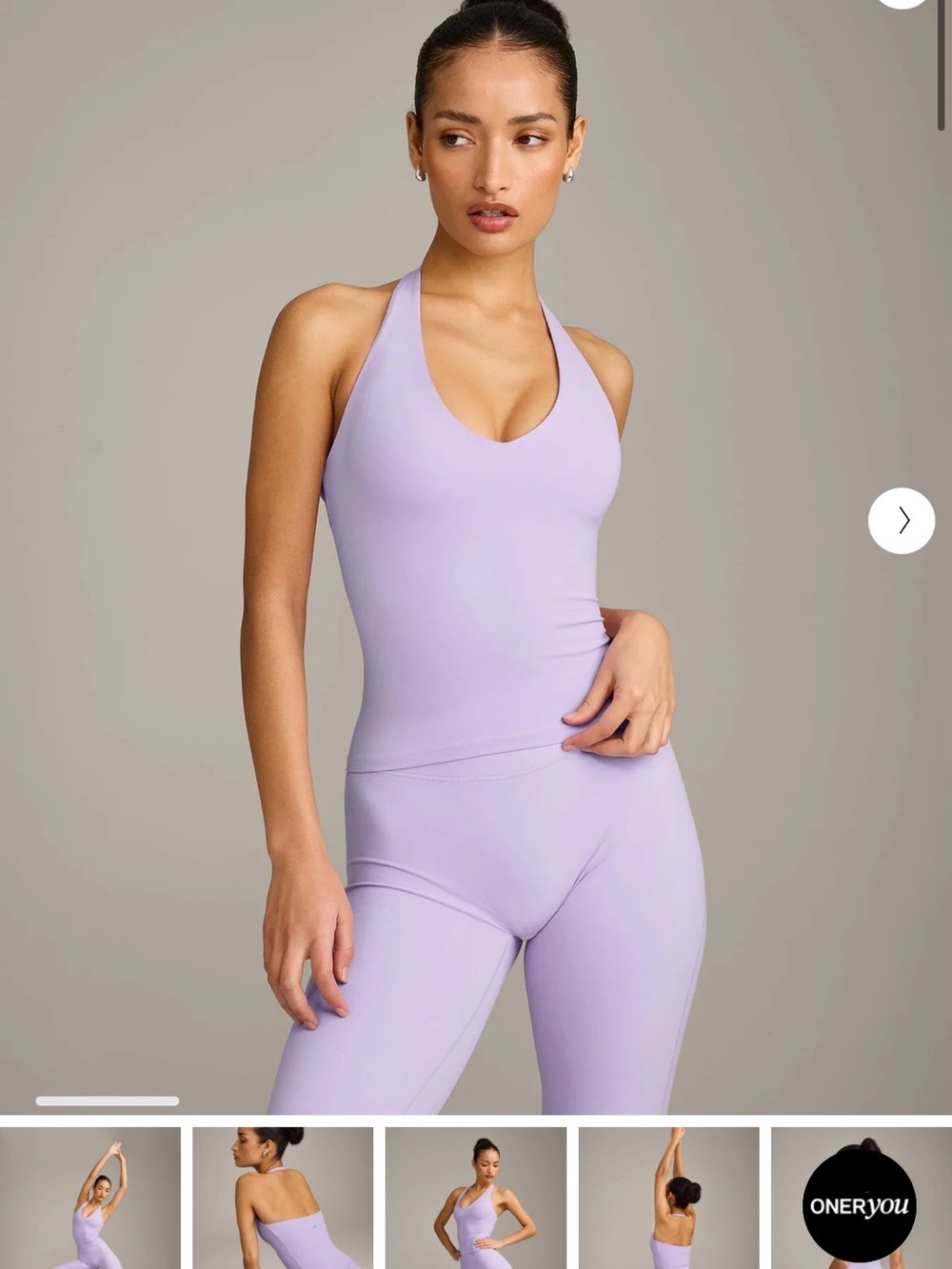 Oner You Lilac Halter Tank